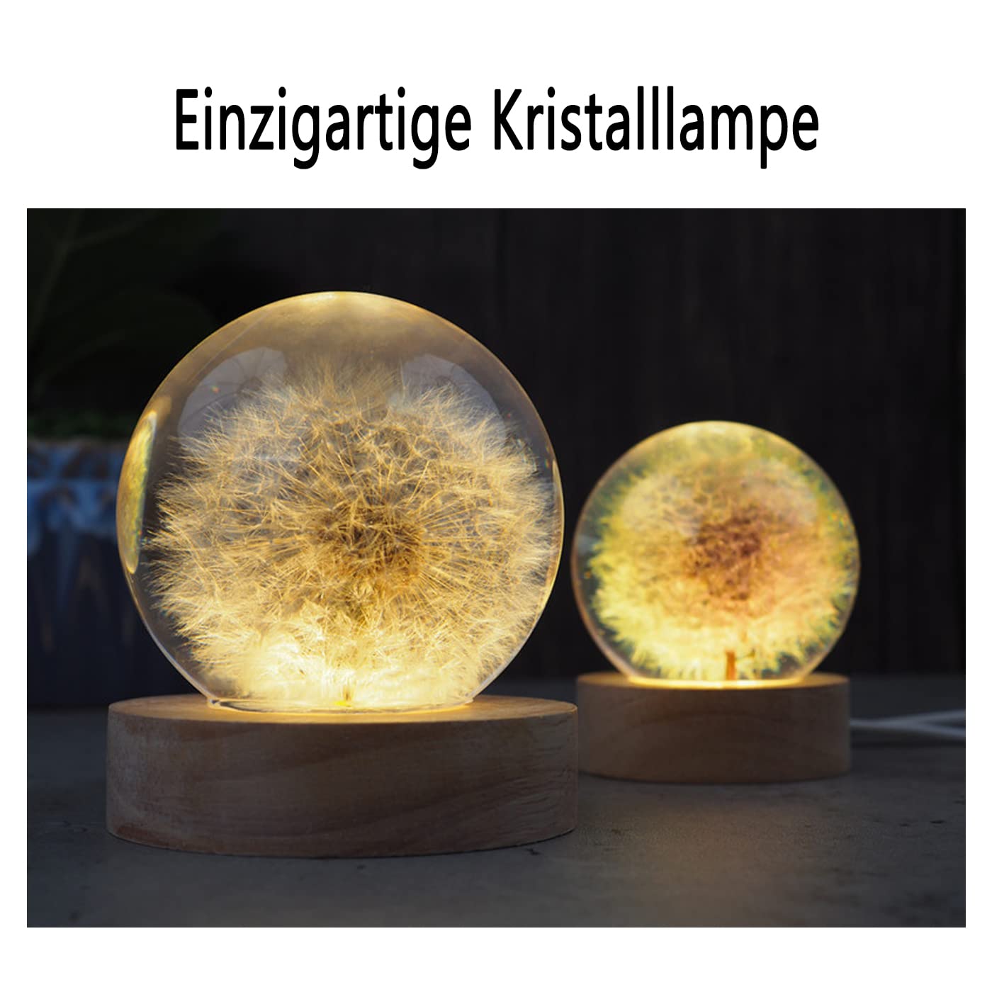 Stampo In Silicone Per Resina Montagna Onda Con Base Legno E Luci LED - 4