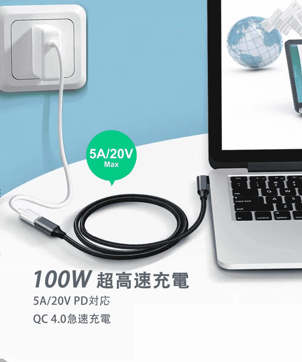 Amazon.co.jp: USB Type C 延長ケーブル L字 usb-c タイプc 延長コード