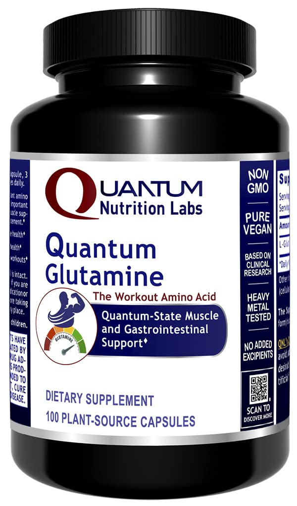 Quantum Glutamine, Amazing Support for Gastrointestinal Tract, 100 Plant-Source Capsules