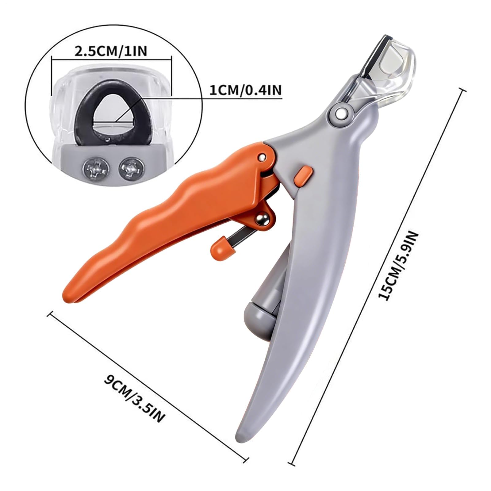Nagelschere, Nagelknipser for Hunde mit Licht, Krallenschere Lupe und for die Krallenpflege von Haustieren