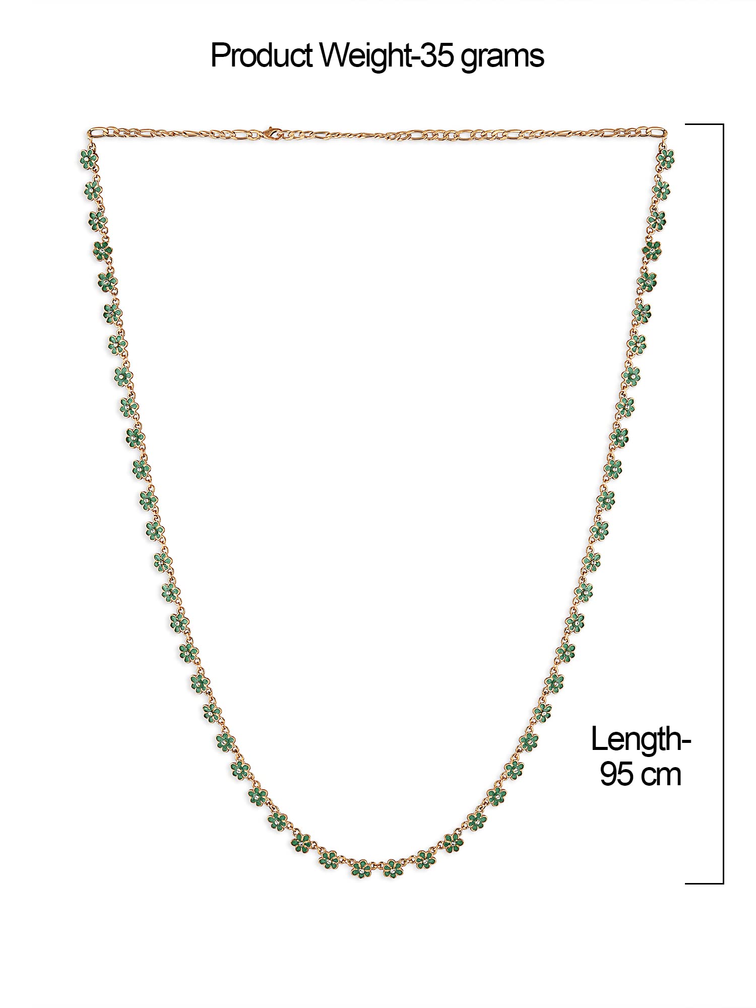 Women's Enamel Tiny Flowers Contemporary Kamarbandh