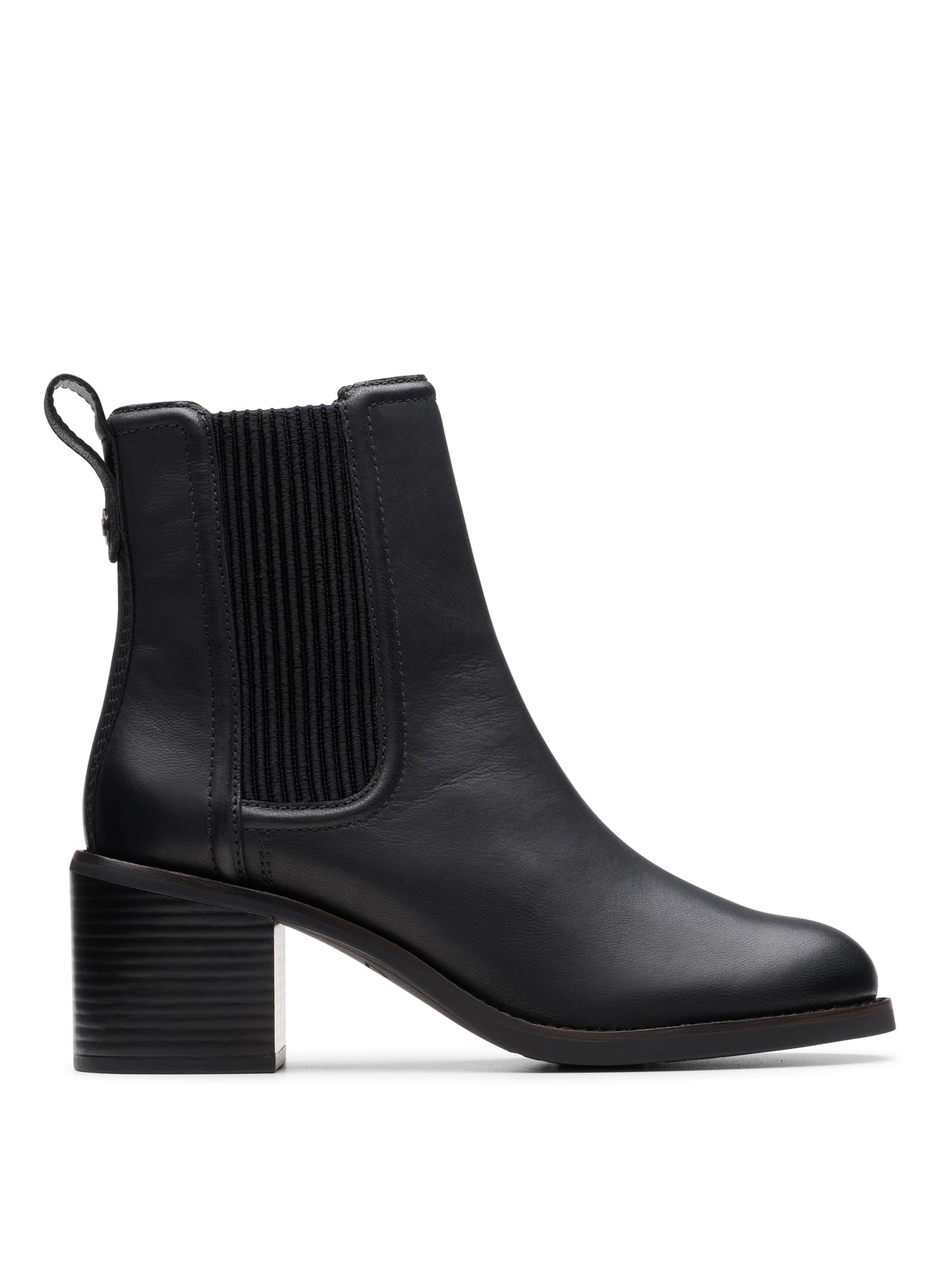 Clarks Chamberly Top Womens Black Leather, 4