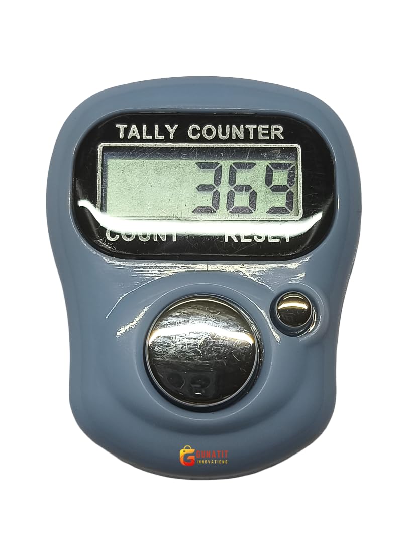 Gunatit Innovations Digital Finger Tally Counter – 5-Digit LCD Display, Adjustable Finger Ring, Portable Counting Machine for Prayer, Mantra Chanting, Knitting, Sports & Daily Counting-image-3