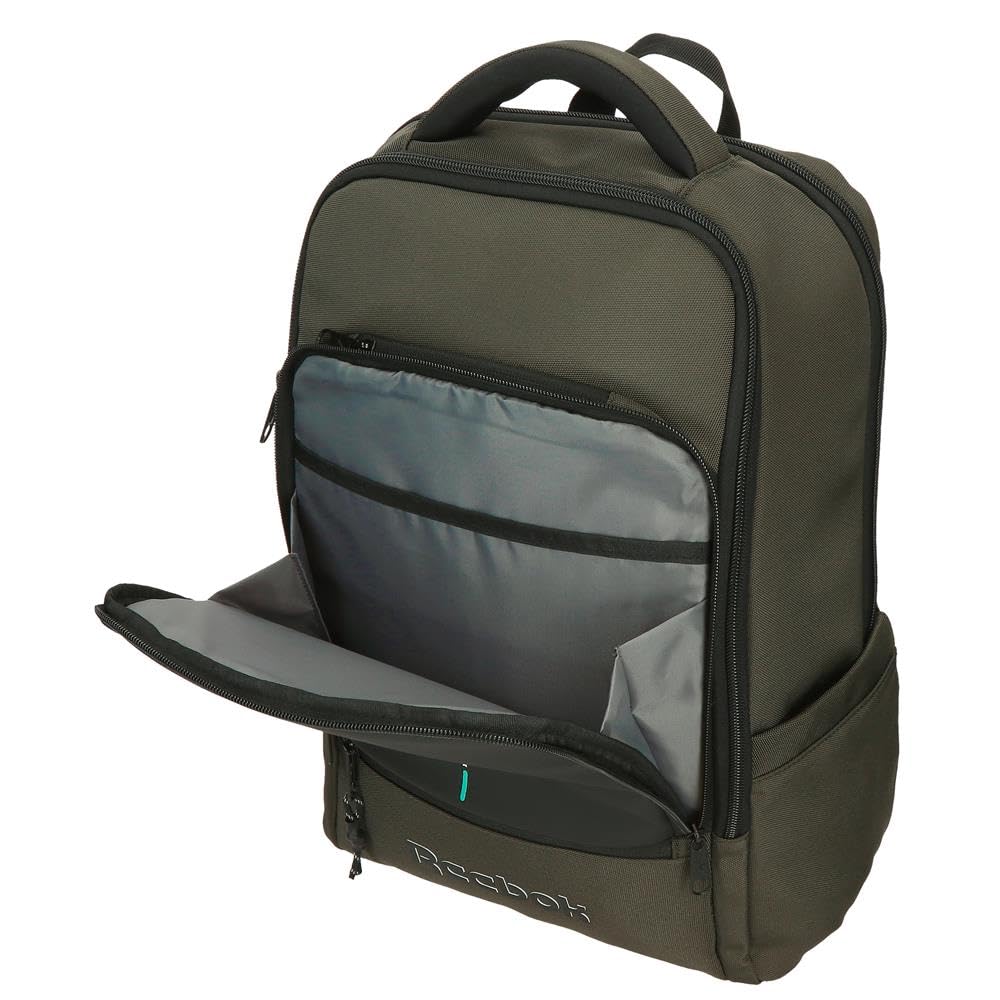 Reebok Houston Zaino per laptop 15,6" Doppio scomparto Verde 30x42x14 cm Poliestere by Joumma Bags