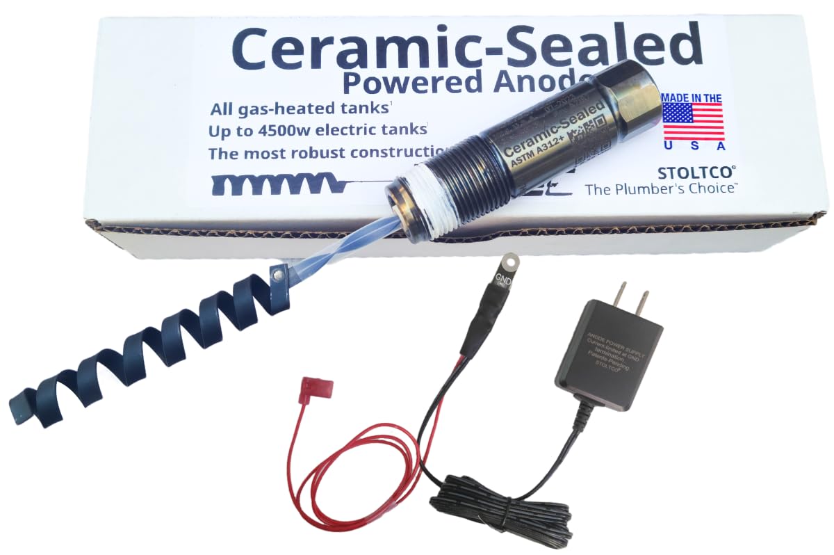 STOLTCO Ceramic-Sealed Titanium Powered Anode Rod for Odor Prevention -  Replace Your Magnesium or Aluminum Anode with a STOLTCO Powered Anode -  Amazon.com