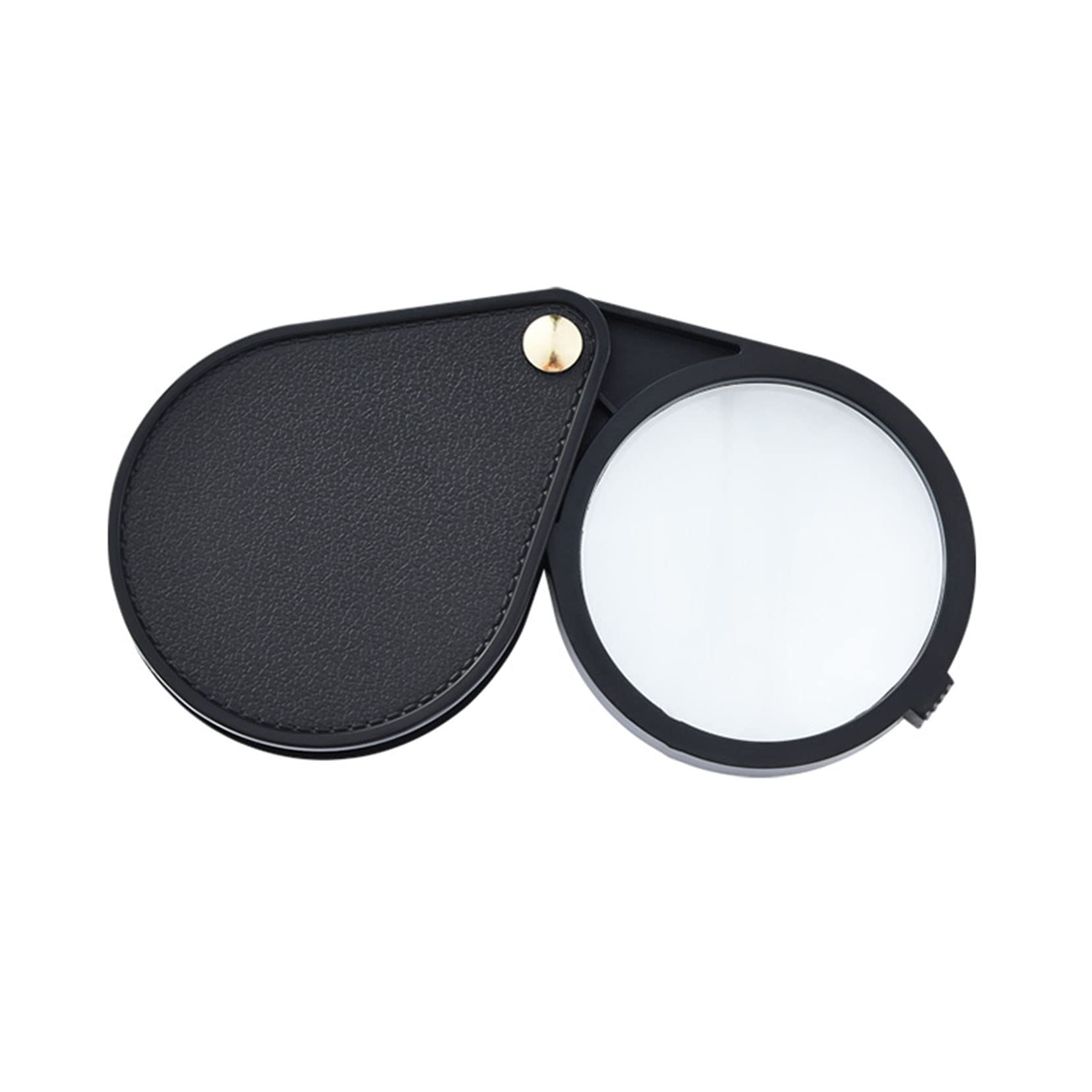 ESNY Mini Größengrößengröße 10x Vergrößerung 55 Mm Faltgrößenglaslinsenlupe Mit Rotierendem Schutzholster Für Lesebildkarten Fotografie Dokumente Hard Shell Type