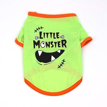 Dog Halloween Shirt Pet T Shirt Dog Little Devil Pet Clothes Pet Halloween Clothes Halloween Costume Dog Shirts POPQ