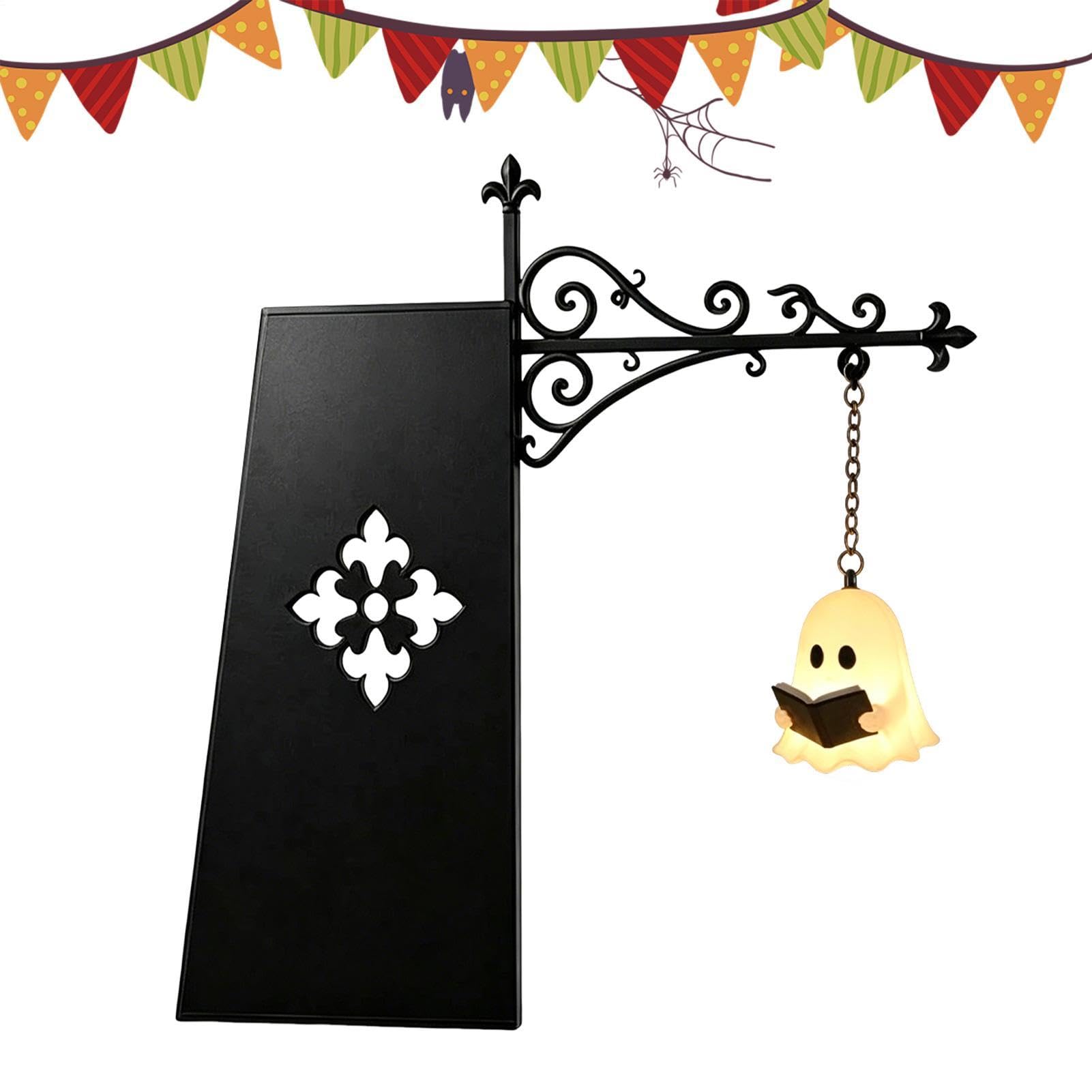 Linterna de fantasma en resina y lámpara de lectura decorativa portátil