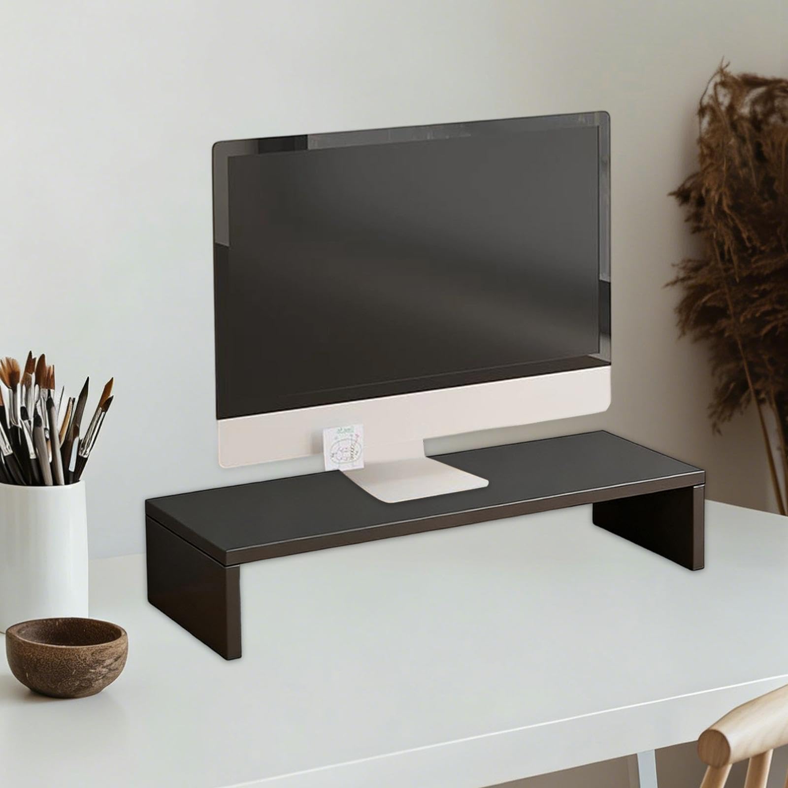 Supporto per, Supporto per, ergonomico, Stabile, Pratico, Multiuso, in Legno, per dormitorio Domestico, Nero