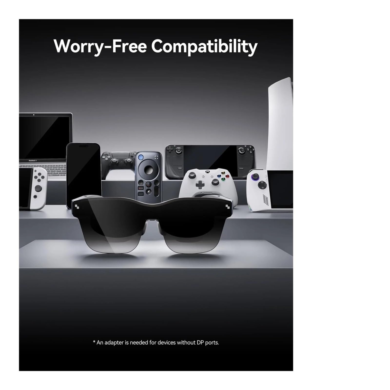 Gafas AR/XR Air 2s, Gafas for Videojuegos AR/XR, Pantalla OLED FHD de 201" y 120 Hz con 5000 nits