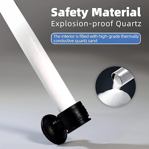 Miniatura 3 de boxtech Calentador de acuario, termostato sumergible a prueba de explosiones de 50 W100 W300 W con perilla de ajuste y 2 ventosas para agua salada