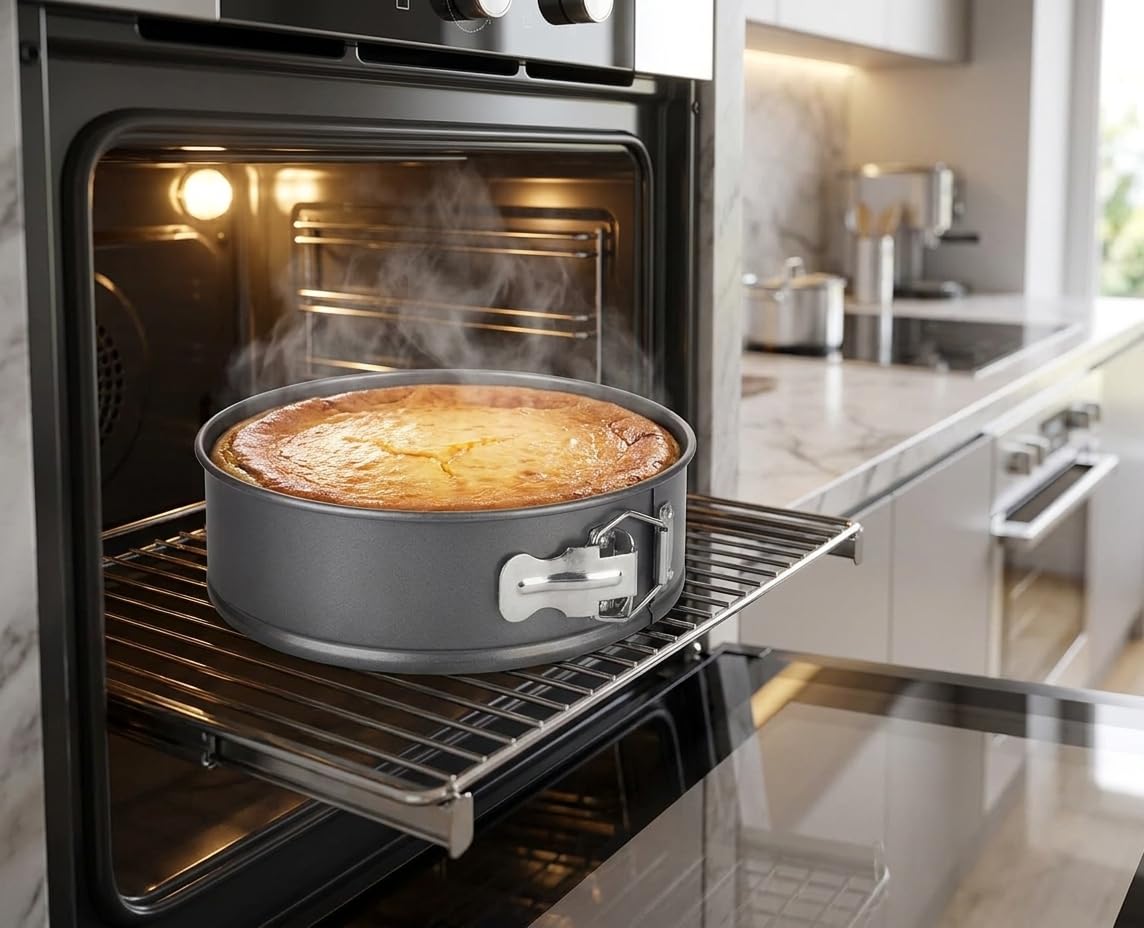 Chef Aid Moule à Gâteau Rond Amovible Antiadhésif 20cm Base Démontable