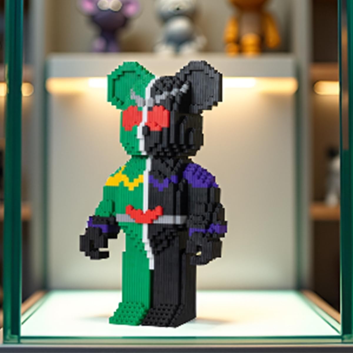 LNZDD Animal Masked Bear Building Blocks