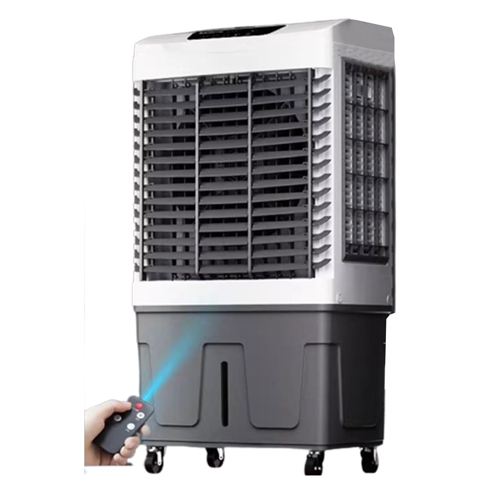 LIPJIA Air Cooler,Evaporative Air Cooler Fan, Mobile AC with 3 Wind Speeds & Oscillation, 24H Timer, 30-100L Capacity for Home Office School, with Casters