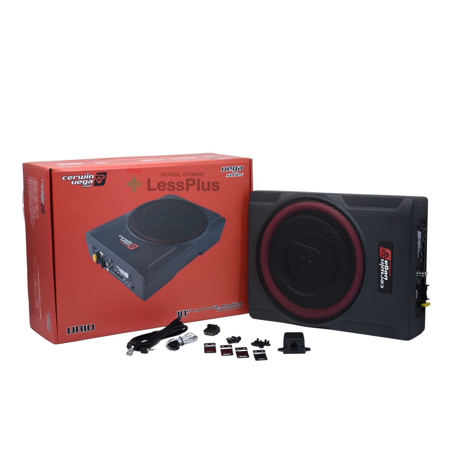 Vega Series Subwoofers – Active & Passive Compact Subwoofer Enclosures, Powered & Passive, High-Performance Bass for Cars, Trucks, & More (VR10)