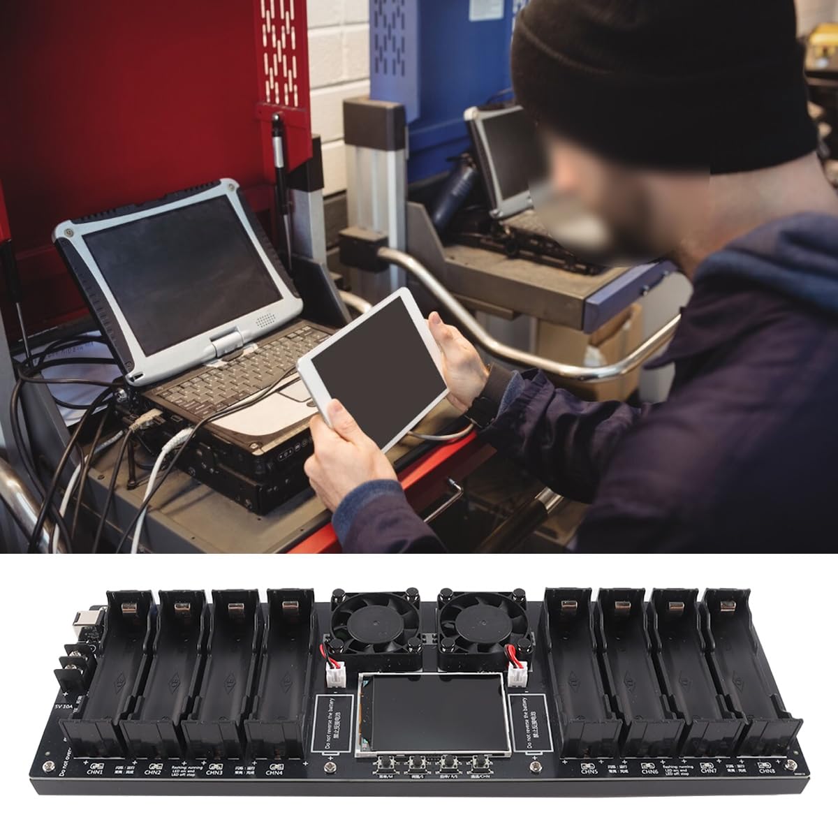 Testeur De Batteries Au Lithium 8 Canaux pour 18650 avec Charge, Décharge Et Capacité Automatiques, Mesure De La Résistance Interne