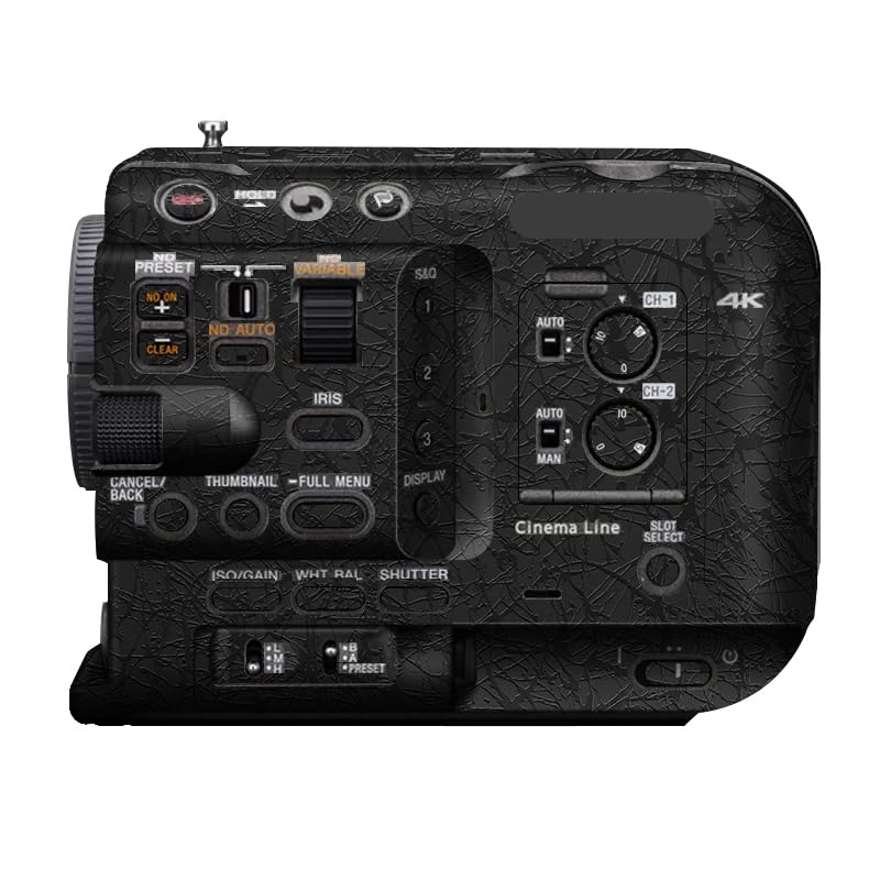 Autocollant photo Sony FX6 noir de protection anti-rayures