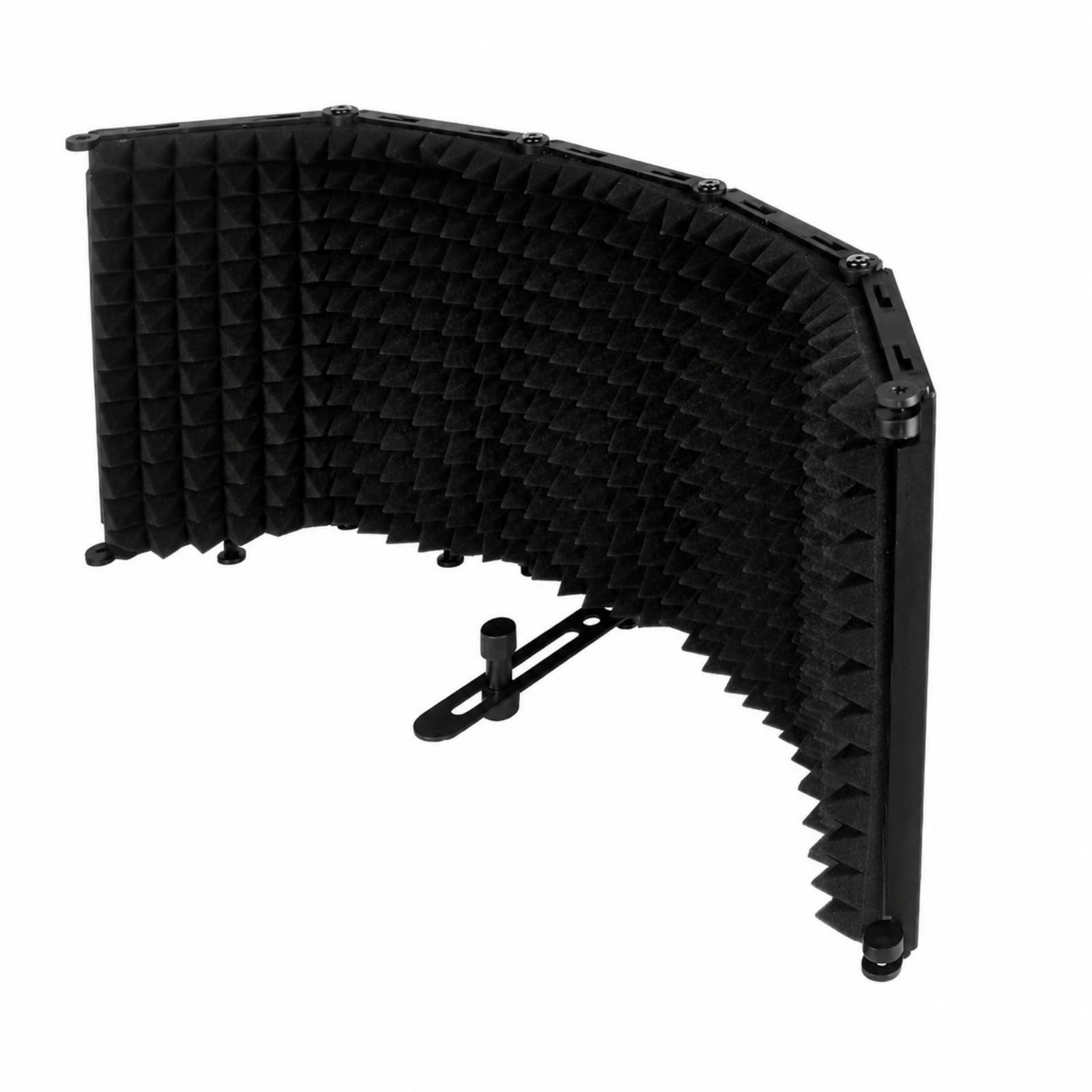 Pantalla Aislamiento Micrófono con Paneles Articulados Acústico Protector Aislamiento con Espuma Acústica para Podcasters
