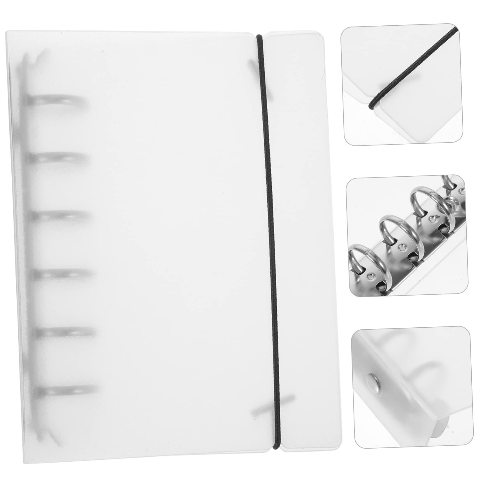 DOITOOL 10 Stück Teiliges PP Transparente Dokumentenordner Nachfüllbare Wiederverwendbare Halbdurchsichtige Ringbuch Hülle mit Löchern Praktischer Organizer für Büro und Schule