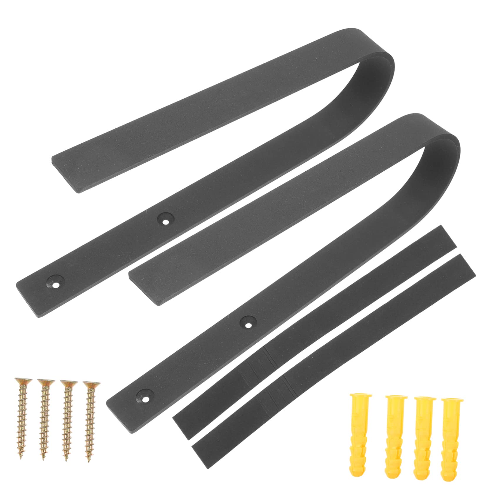 Didiseaon Support Mural pour Skis et Skateboard Crochet de Rangement Métallique Protection Rayures et Chocs Design Sobre et Raffiné pour Sports et Collectionneurs