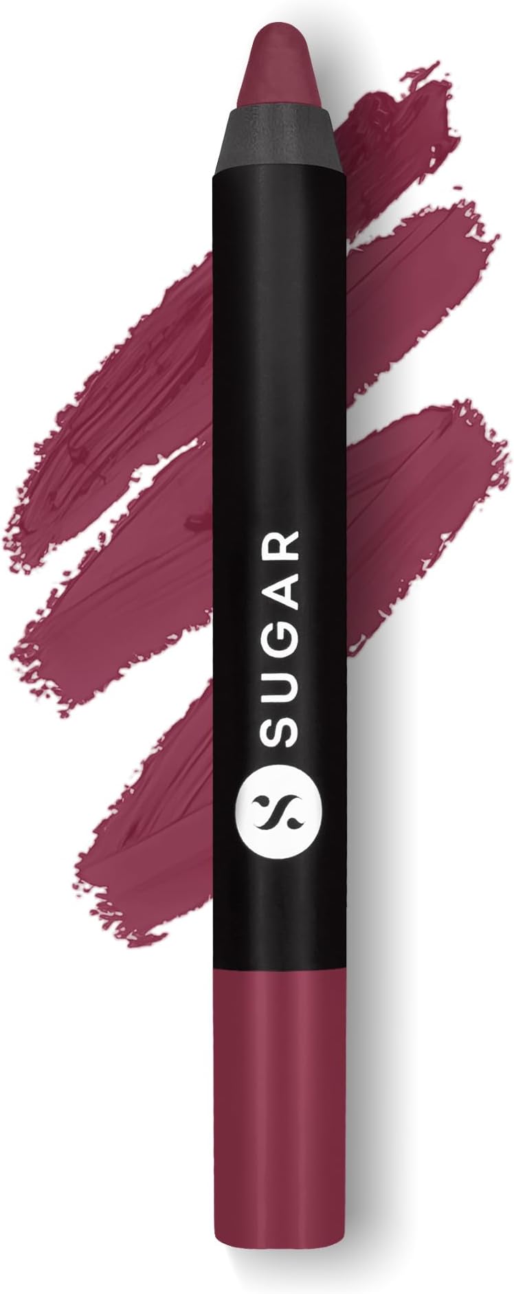 Matte As Hell Crayon Lipstick 15 Stephanie Plum (Plum Mauve) with free sharpener, 2.8 gm