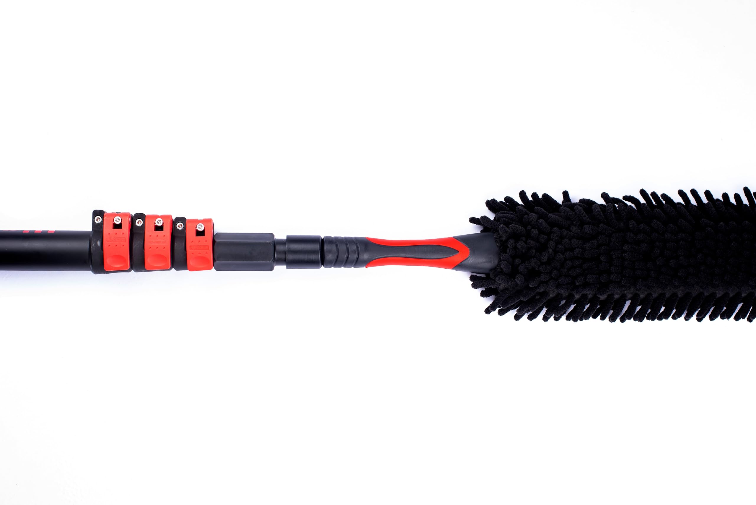 3K Vollcarbon Teleskopstiel mit Magic Duster (Staubwedel) - 10.8 m