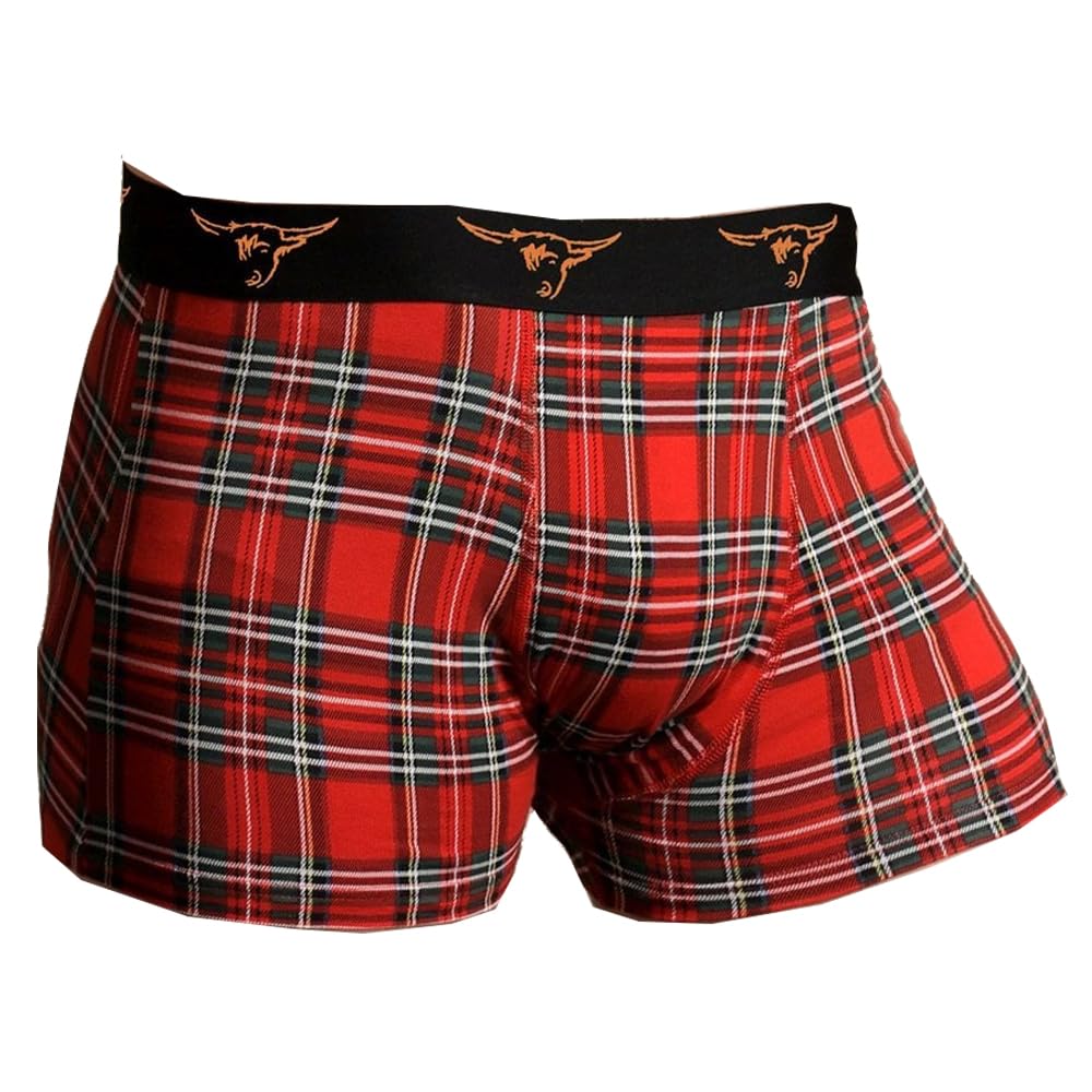 Glen Appin of Scotland Royal Stewart/Black Watch Tartan Gents Boxer Shorts l BS1001 Small