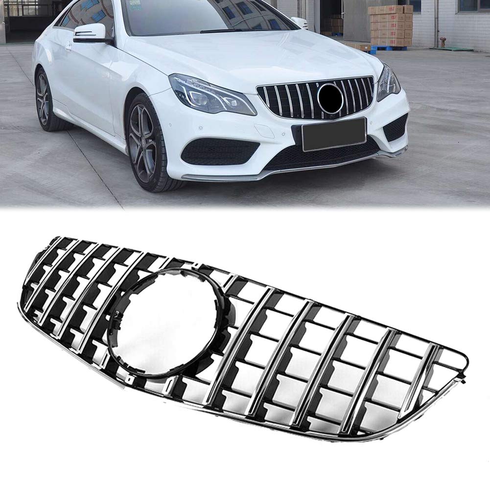 HCDSWSN Front Grill Mesh Grille,For Mercedes Benz E-Class W207 C207 E200 E250 E350 E550 2014 2015 2016 w/Emblem