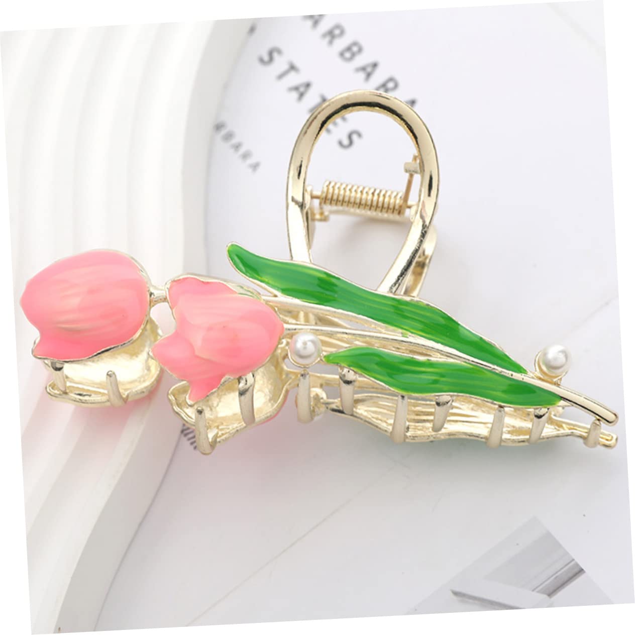 minkissy 5pezzi Fermaglio Per Metallo Forma Di Fiore Con Perle Clip Elegante Per Acconciature Chic Accessorio Per Donne e Ragazze Per Matrimoni e Occasioni Speciali