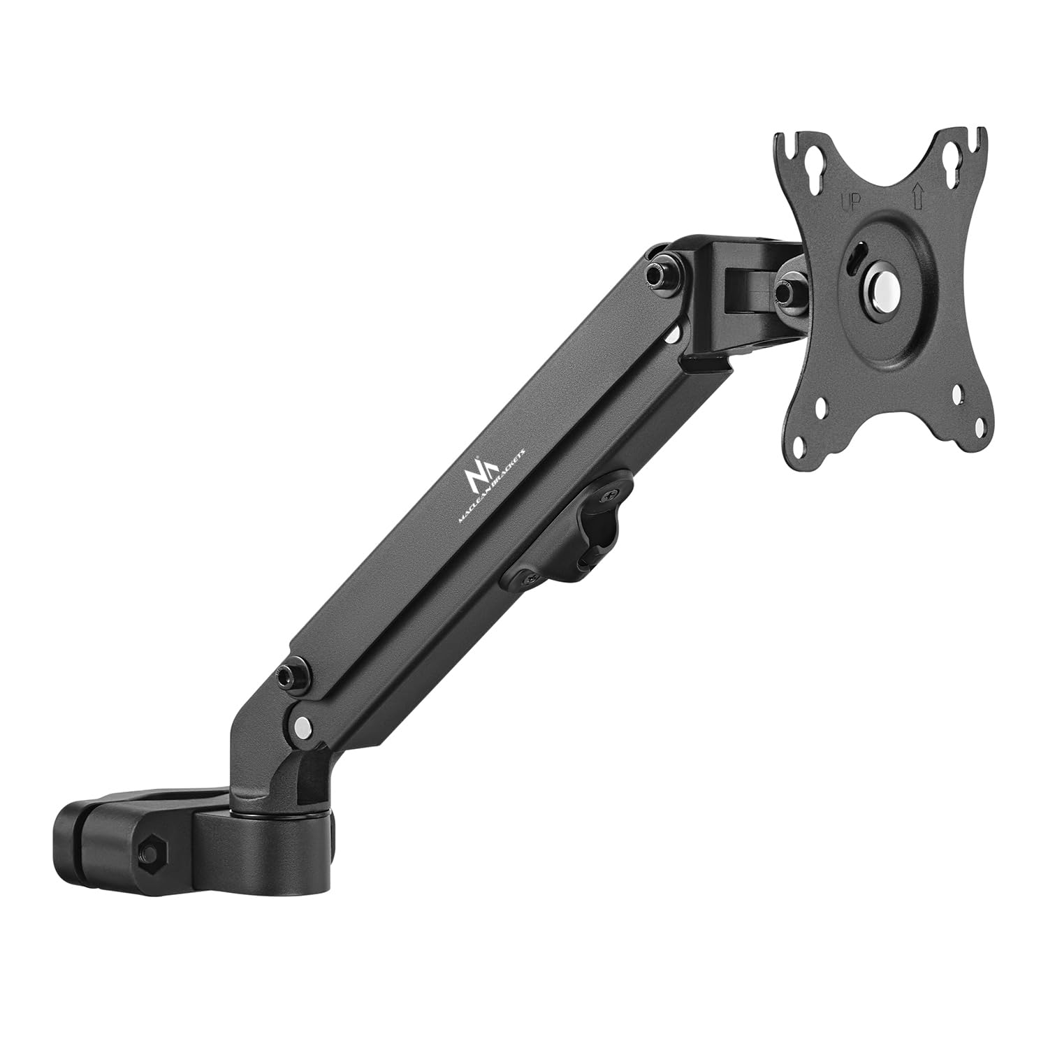 Support de Moniteur pour Tube/Poteau 28-60mm Maclean, 17-27'', 7kg Max, vérin à gaz, MC-459