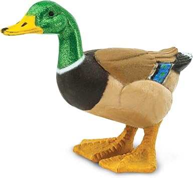 Safari Ltd. Mallard Duck Figurine - Hand-Painted, Realistic 3" Model Figure - Fun Educational Toy for Boys, Girls & Kids Ages 3+