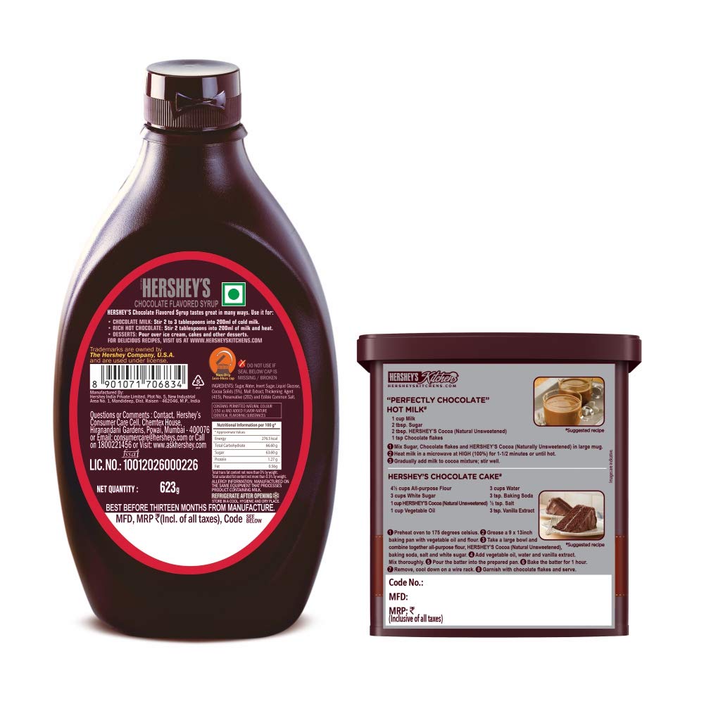 Hershey's Cocoa Powder, 225g and Hershey's Chocolate Syrup, 623g 1