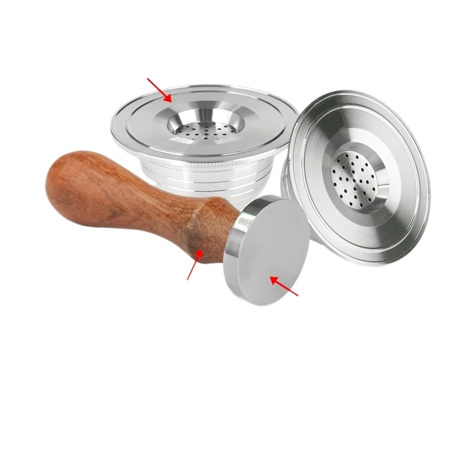 Cono de filtro recargable cápsula café reutilizable con taza manipulación | Set C