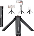 UURIG Extendable Mini Camera Tripod, Portable Selfie Stick Handle Grip Desktop Webcam Tripod with 1/4" Screw for DSLR Camera Webcam Phone Holder Selfie Stick Vlog Tripod
