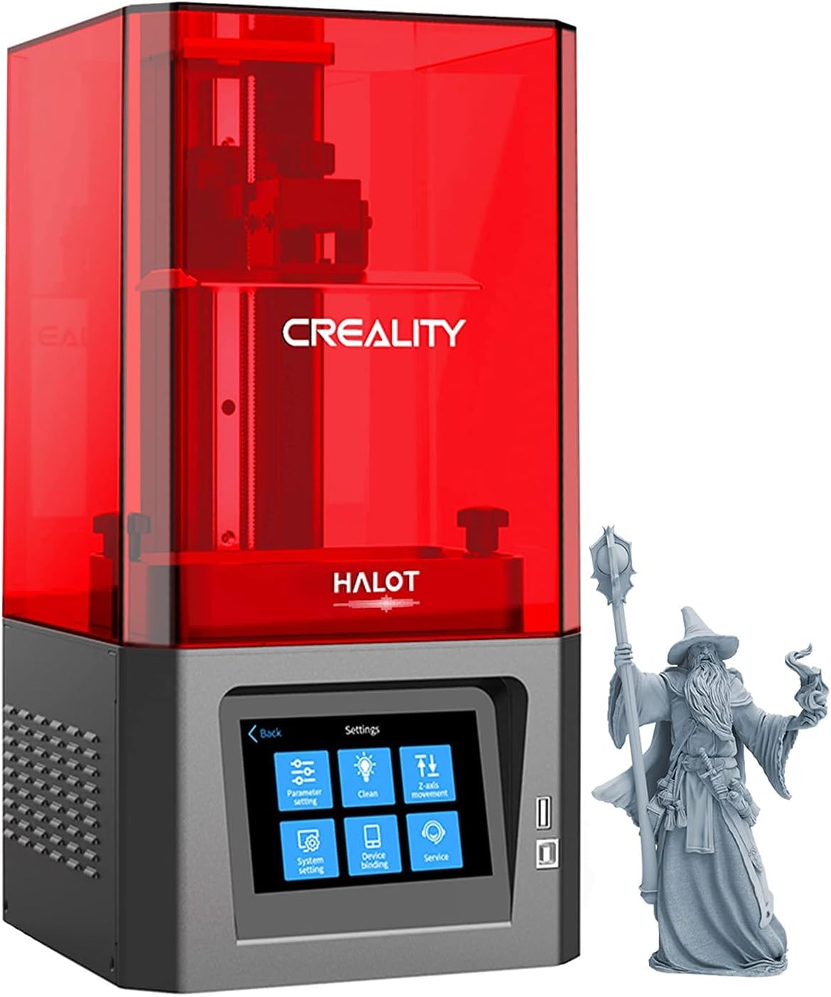Creality Upgrade HALOT-ONE (CL-60) Resin 3D Printer with Precise Intergral Light Source, WiFi Control and Fast Printing,Dual Cooling & Filtering System, Assembled Out of The Box