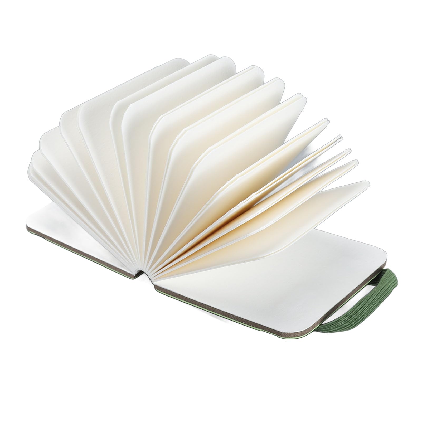 Ejoyous Quaderno per Schizzi Ad Acquerello per Artisti, Carta da 300 g/m², 30 Fogli, Design Piatto Facile da Stendere, Perfetto per Dipingere, Scarabocchiare e Viaggiare (GREEN)