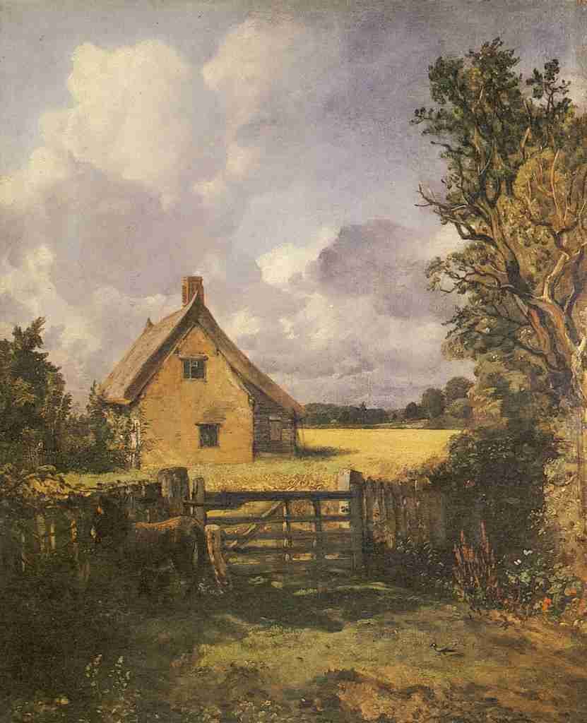 Libby's Emporium A4 Photo Constable John 1776 1837 In Constables Country 1906 The Cottage in the Cornfield Print Poster