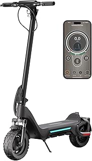 Electric Scooter for Adults with Off-Road Folding, Double Shock Absorbers, EABS and Front/Rear Disc Brake, Load Capacity of 150 kg