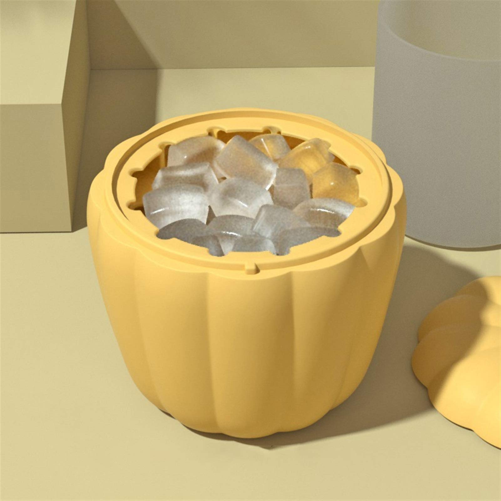 Cubeta​para Hielo, 1 Uds. Herramientas para Hacer Cubos de Hielo de Silicona con Tapa, Whisky, Vino, cóctel, Barware DIY