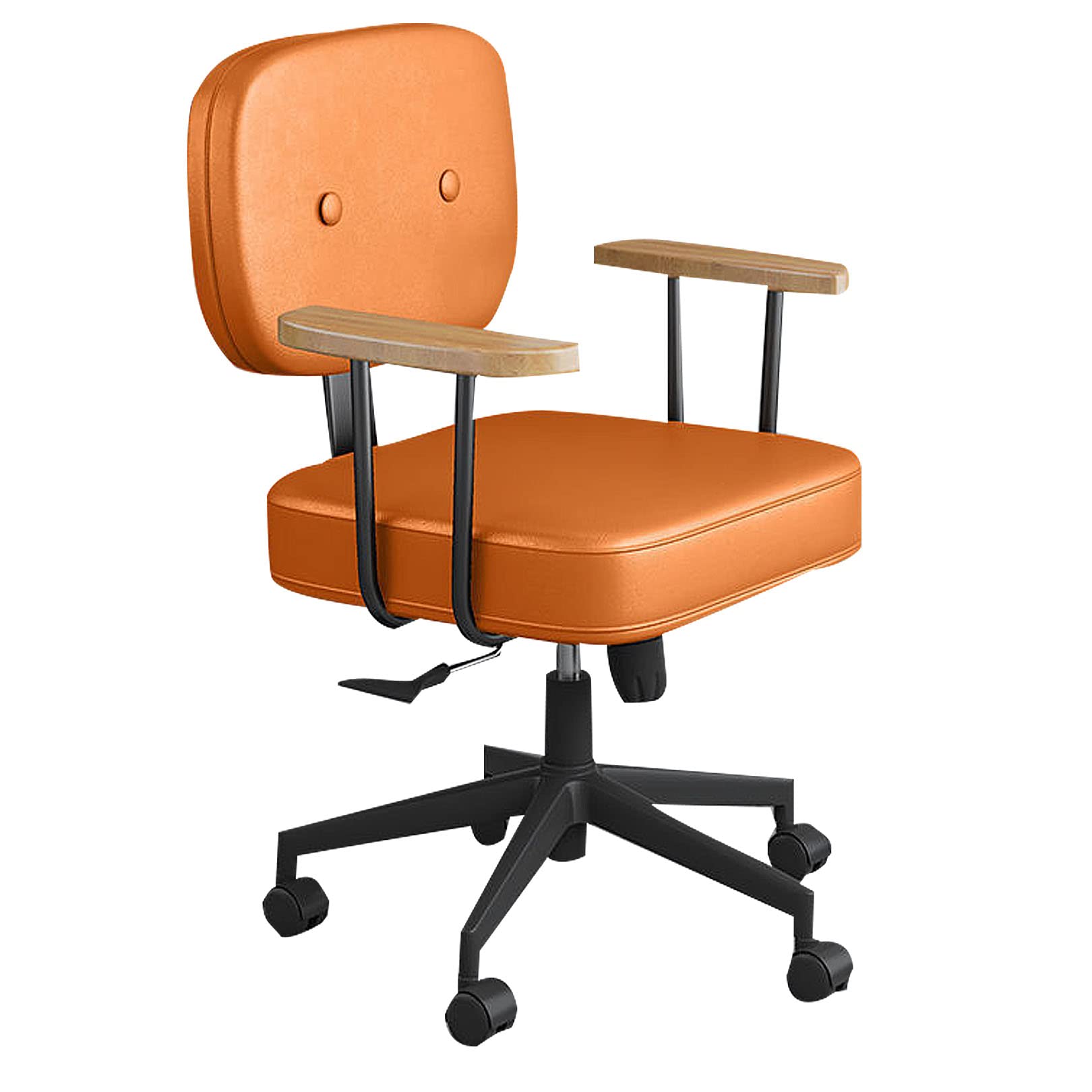 Chaise de bureau pivotante réglable en hauteur avec assise respirante
