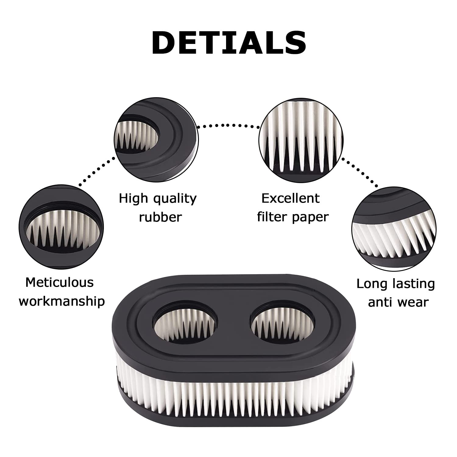 Scie,Couvercle De Filtre à Air Pour Briggs Et Stratton OEM595658, 2