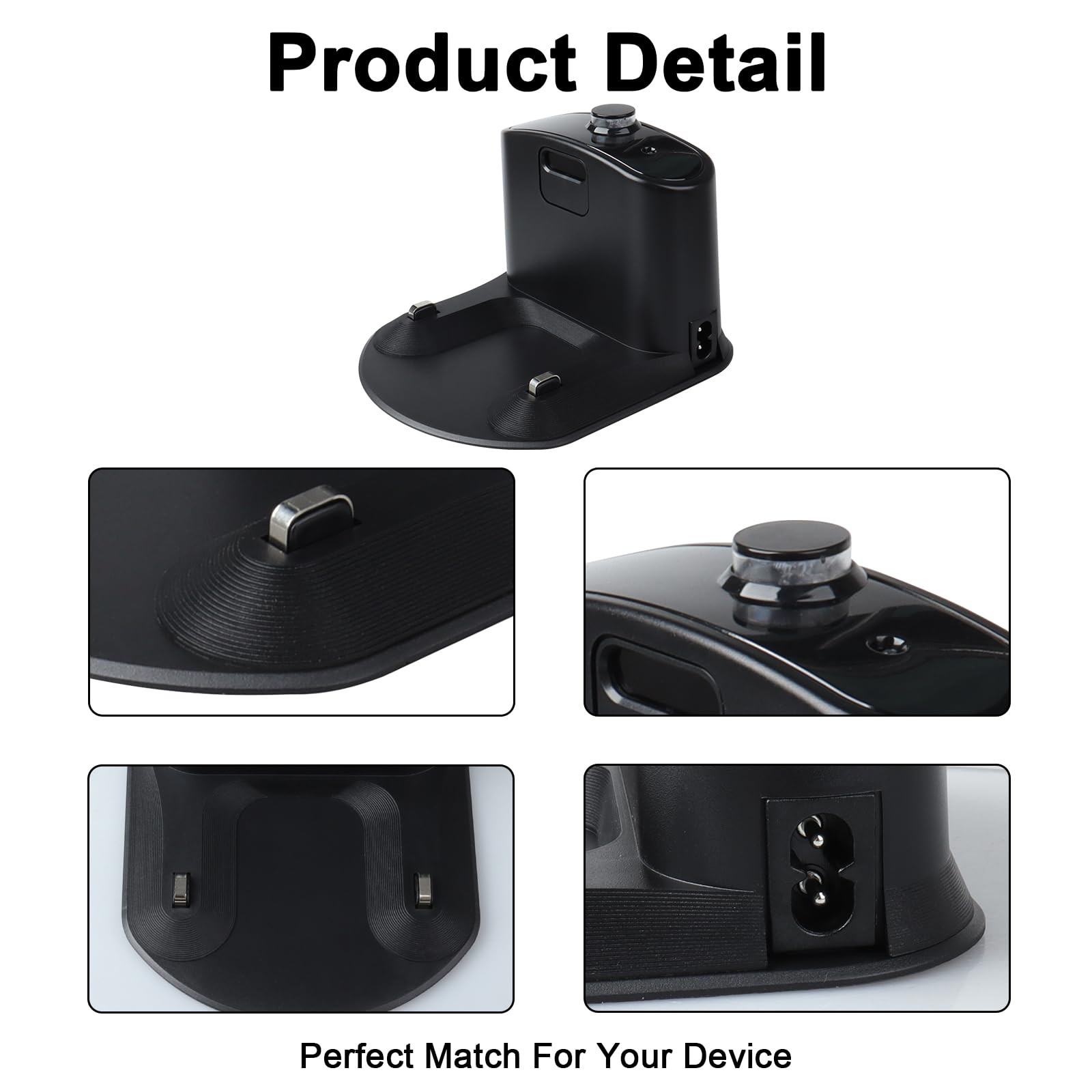 Base di ricarica MXJFYY per Roomba, stazione di ricarica sostitutiva per Roomba compatibile con gli aspirapolvere iRobot Roomba E5 E6 I1 I3 I4 I6 I7 I8 serie 500 600 700 800 900