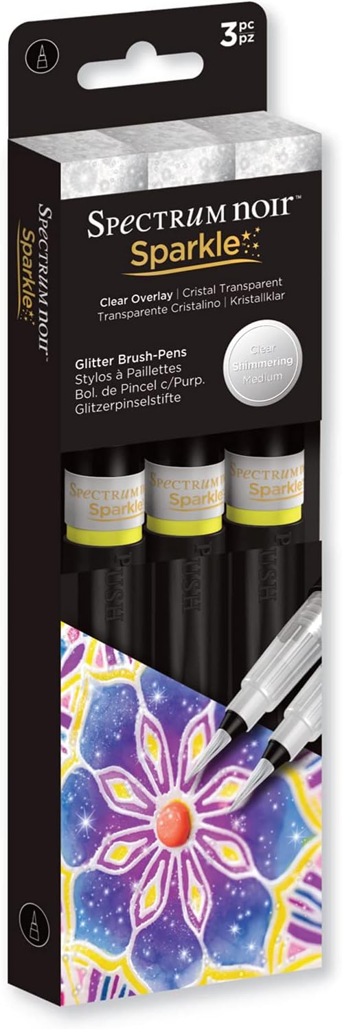 CC Spectrum Noir Sparkle Pen 3pc Crystal Clear