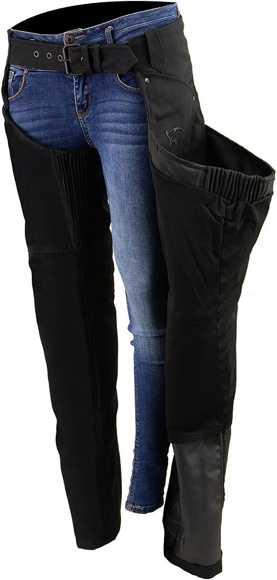 Milwaukee Leather Premium Textile Motorcycle Riding Chaps for Women Bikers - Image 4