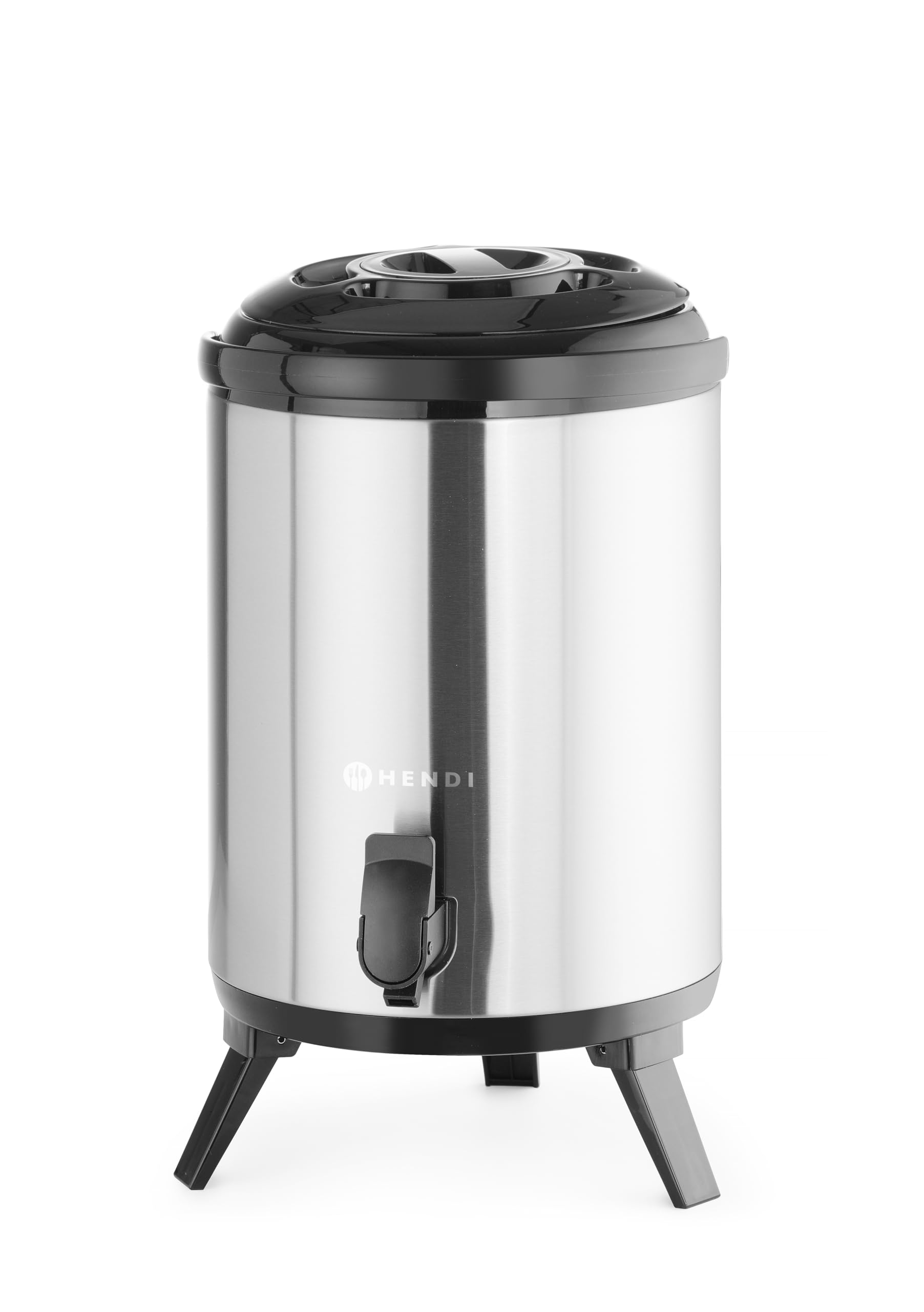 HENDI Distributore acqua calda e fredda portatile, 9L, acciaio inox, -10° a 100°C, ø226x350mm