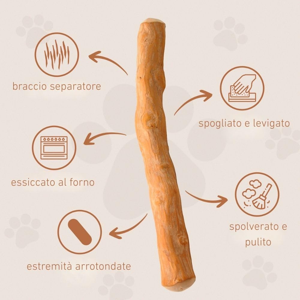 Wildfang Legno di Caffè Bastoncino Masticativo per Cani Piccoli (10-15 kg) - Gioco Dentizione Cuccioli