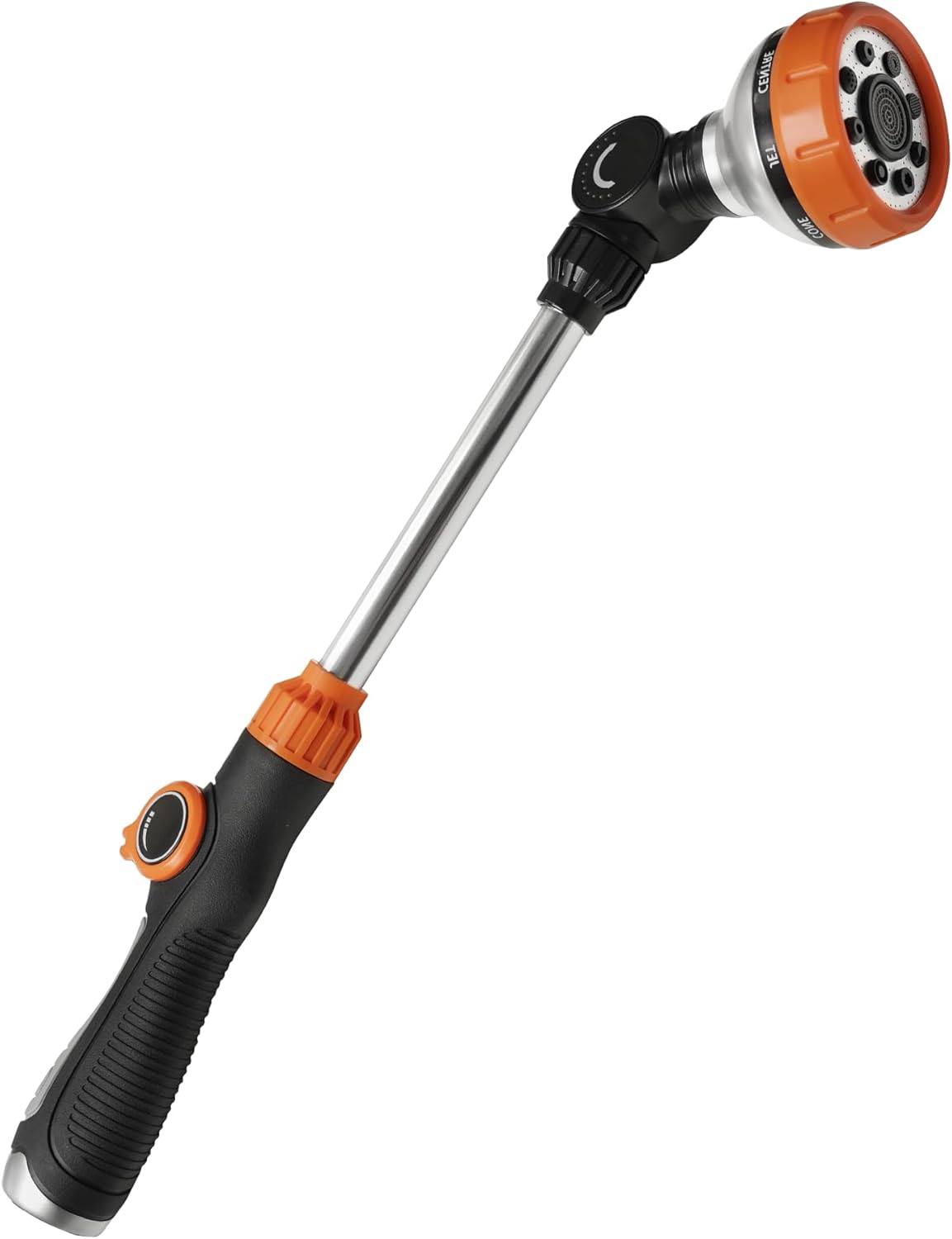 Diivoo Watering Wand Heavy Duty, Metal Garden Hose Wand with 8 Spray Patterns, 18 Inch Long Hose Nozzle Sprayer with Thumb Flow Control & 180° Adjustable Spray Angle, Ideal for Plants,Flowers,Car