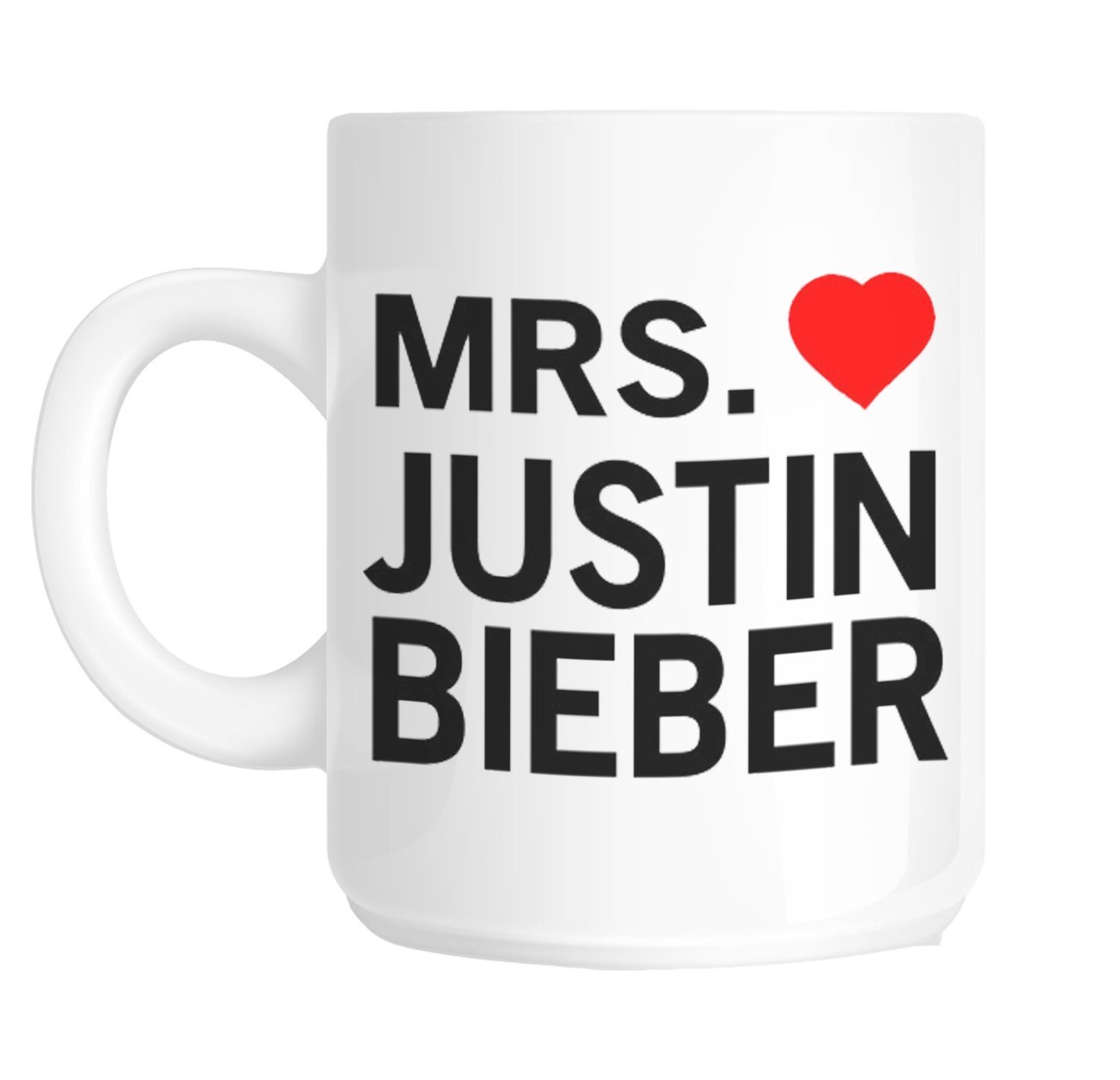 Mrs Justin Bieber Novelty Ceramic Mug