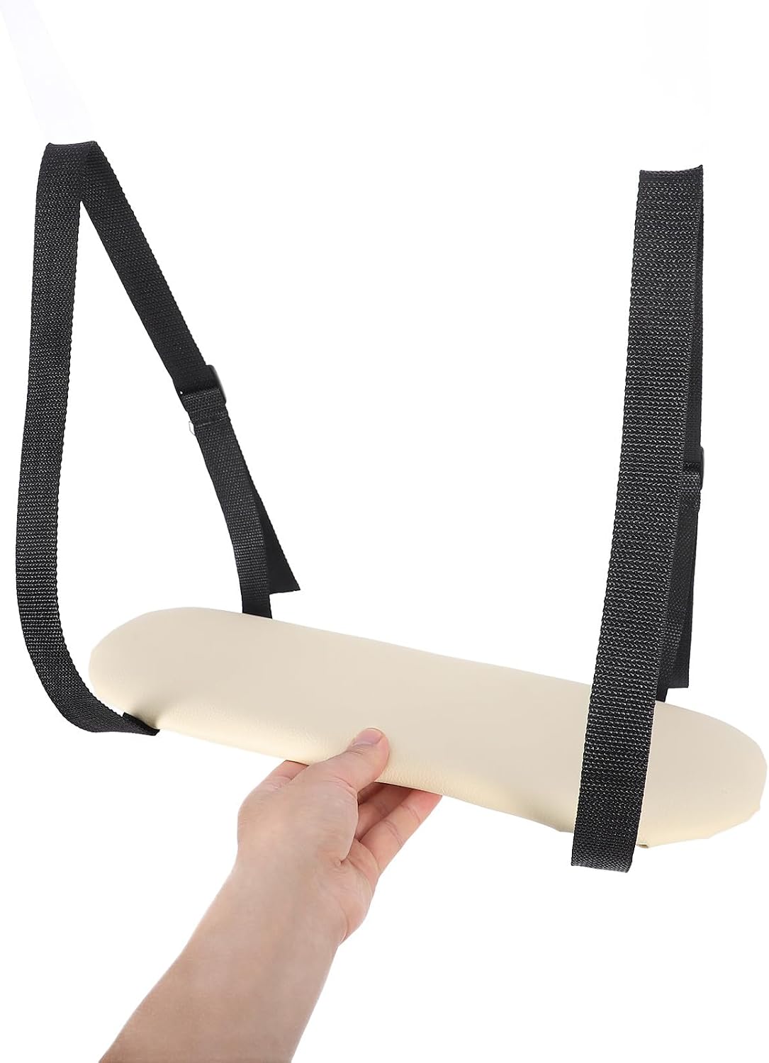 WOONEKY Beauty Massage Bed Armrest Support, Portable Comfortable Arm Rest for Massage Table, Hand Rest Bracket for Therapists and Spa Use, Light Beige