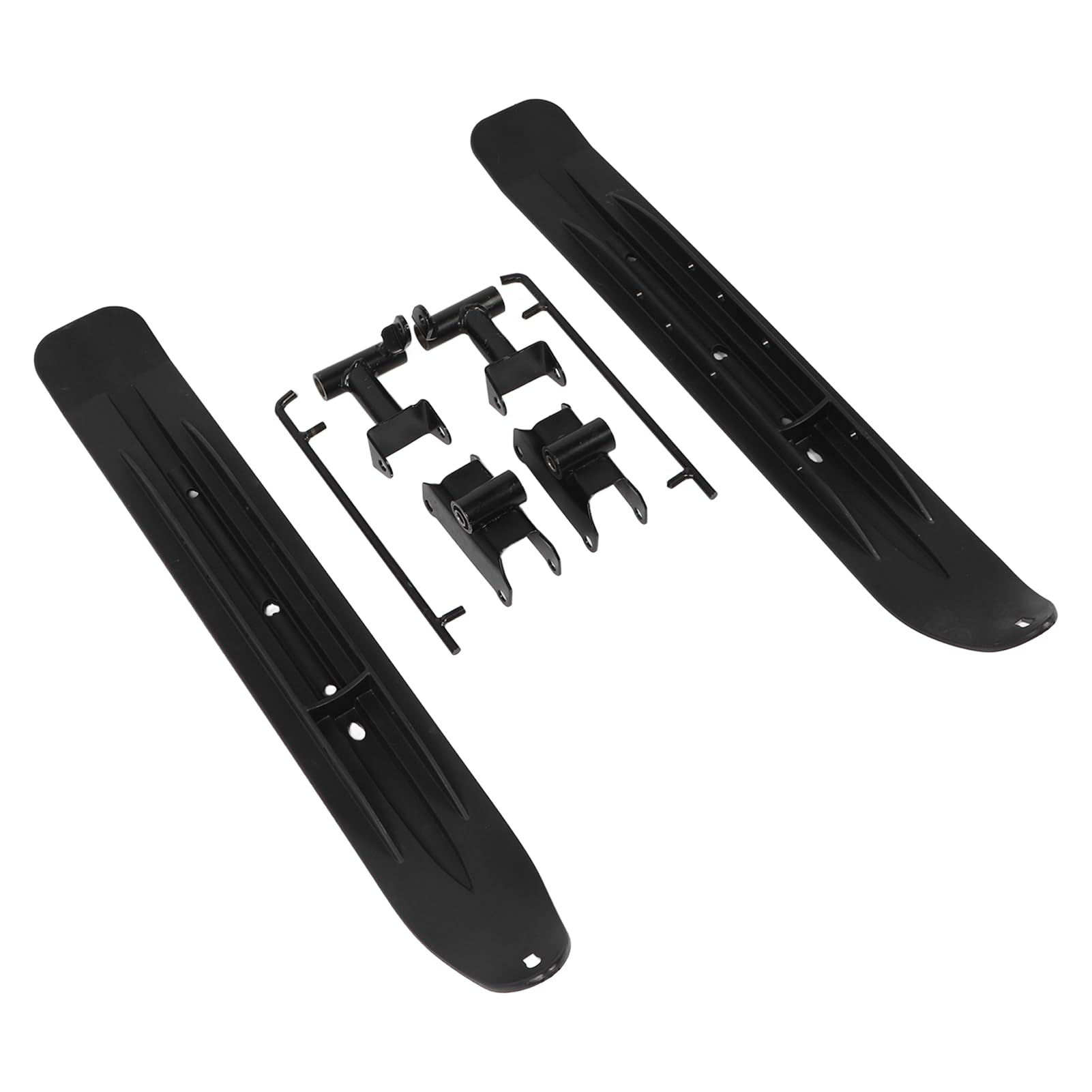 1 Pair Snow Bike Sledge Sled Anti Slip Enhanced Grip Snow Racer Skid for Quad Bike Go Kart UTV Four Wheel Motorcycles